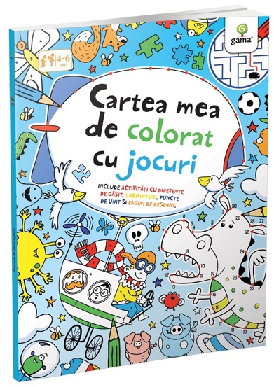 Cartea mea de colorat cu jocuri