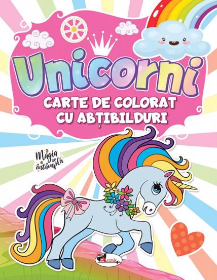 Vezi detalii pentru Unicorni carte de colorat cu abtibilduri