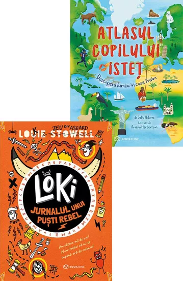 Loki: Jurnalul unui pusti rebel + Atlasul copilului istet