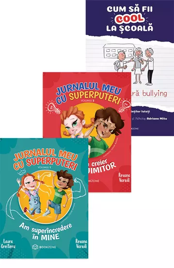 Pachet Jurnalul meu cu superputeri + Cum sa fii cool la scoala 