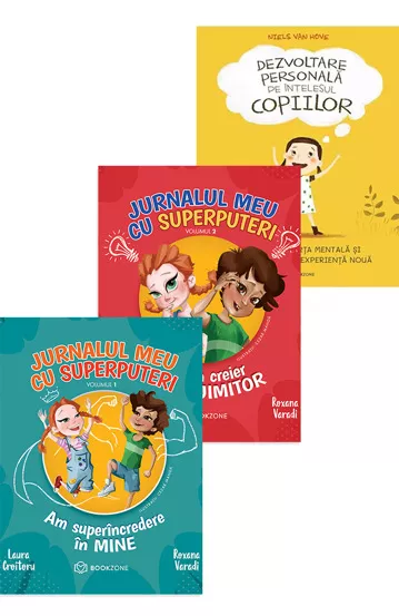 Pachet Jurnalul meu cu superputeri + Dezvoltare personala pe intelesul copiilor I