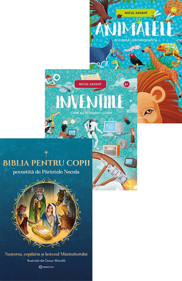 Biblia pentru copii + Pachet Micul savant Reduceri Mari Aici Biblia Bookzone