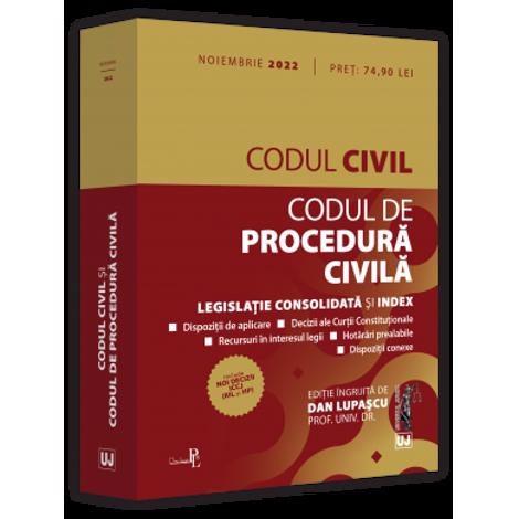 Codul civil si Codul de procedura civila: noiembrie 2022 imagine 2022