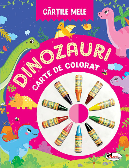 Vezi detalii pentru Cartile mele: Dinozauri. Carte de colorat