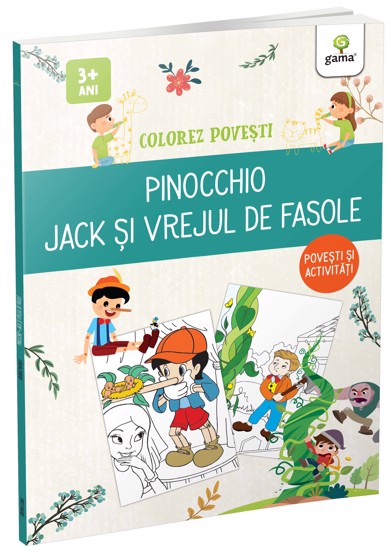 Vezi detalii pentru Pinocchio & Jack si vrejul de fasole/ Colorez povesti