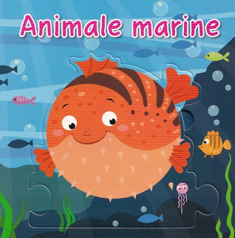 Vezi detalii pentru Animale marine - carte puzzle
