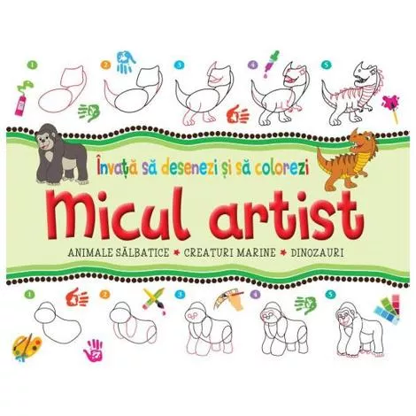 Micul artist - invata sa desenezi - verde 