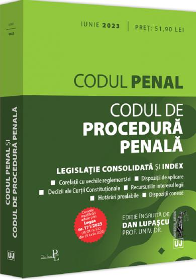 Vezi detalii pentru Codul penal și Codul de procedura penala: iunie 2023. Ediție tiparita pe hartie alba