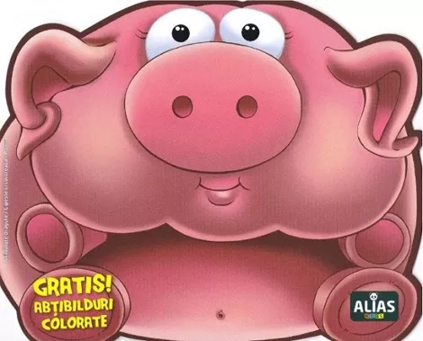 Porcul. Abtibilduri colorate + jucarie