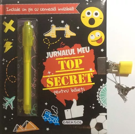 Jurnalul meu Top Secret pentru baieti