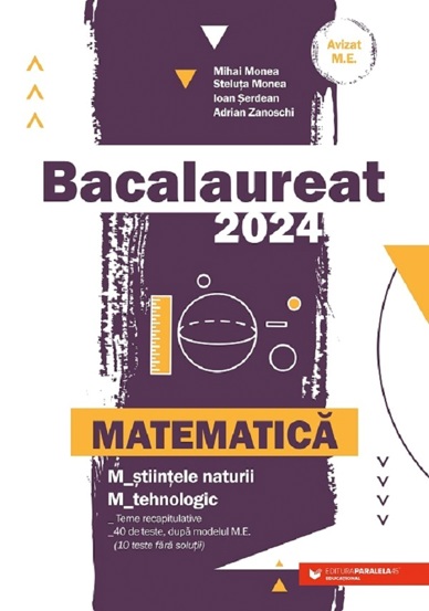 Bacalaureat 2024. Matematica M2: Stiintele naturii Tehnologic