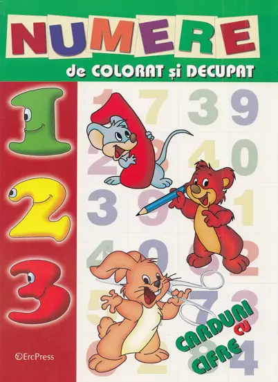 Numere de colorat si decupat