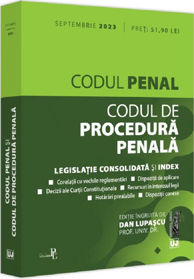 Vezi detalii pentru Codul penal si Codul de procedura penala Septembrie 2023
