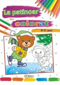 La patinoar de colorat