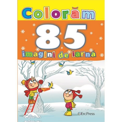 Vezi detalii pentru Coloram 85 imagini de iarna