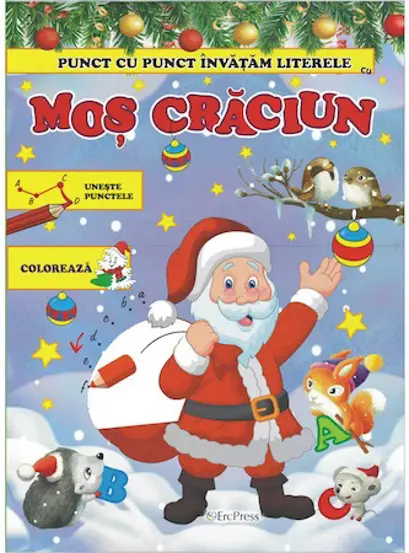 Punt cu punct invatam literele - Mos Craciun