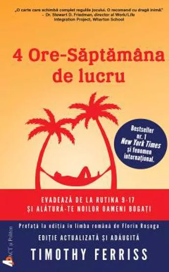 4 ore – Saptamana de lucru.  (resigilat)