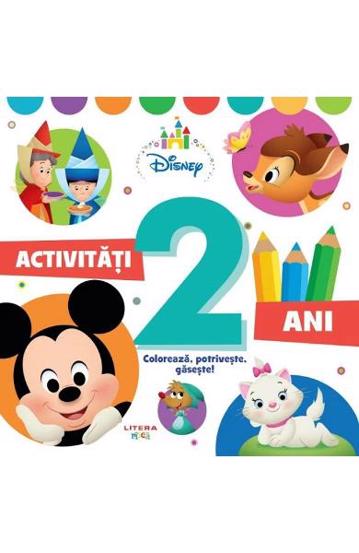 Disney Bebe. Activitati 2 ani. Coloreaza potriveste gaseste! (resigilat)