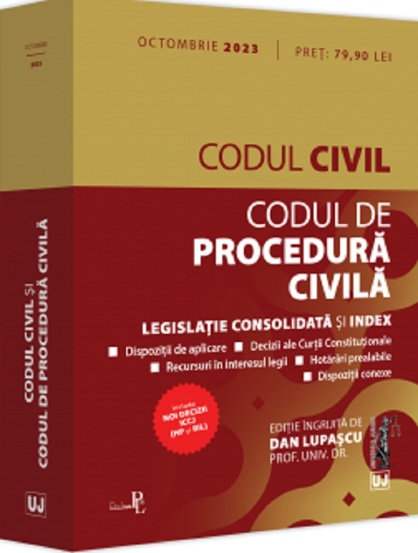 Vezi detalii pentru Codul civil si codul de procedura civila Octombrie 2023