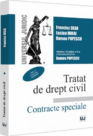 Tratat de drept civil. Contracte special Vol.1: Vanzarea Schimbul Ed.6