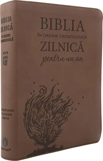 Biblia zilnica in ordine cronologica pentru un an (maro)