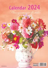 Calendar aranjamente florale 12 file 2024