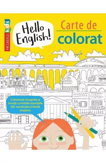 Hello English! Carte de colorat (resigilat)