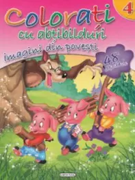 Colorati cu abtibilduri 4 - Imagini din povesti