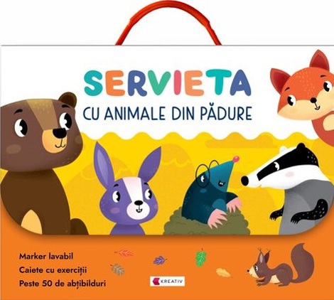 Vezi detalii pentru Servieta cu animale din pădure 