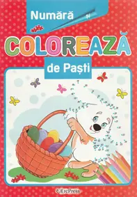 Numara si coloreaza de Pasti