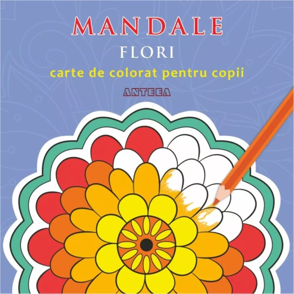 Mandale cu flori, carte de colorat pentru copii (resigilat)