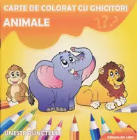 Animale. Carte de colorat si ghicitori