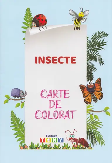 Insecte. Carte de colorat