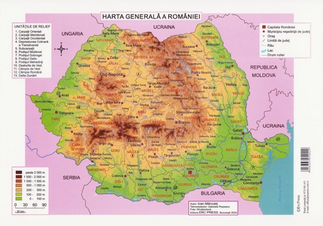 Plansa. Harta generala a Romaniei