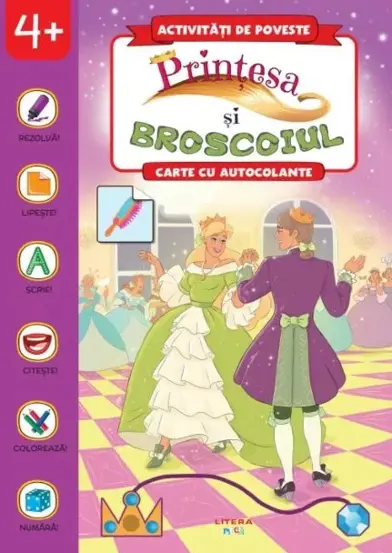 Activitati de poveste. Printesa si broscoiul. Carte cu autocolante