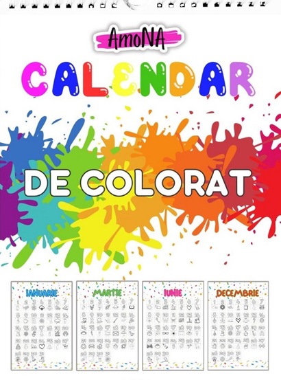 Calendar de colorat de perete