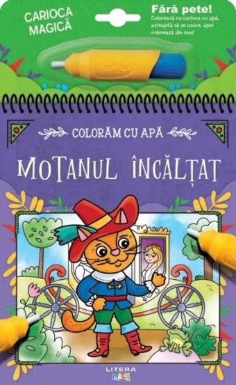 Coloram cu apa. Motanul incaltat