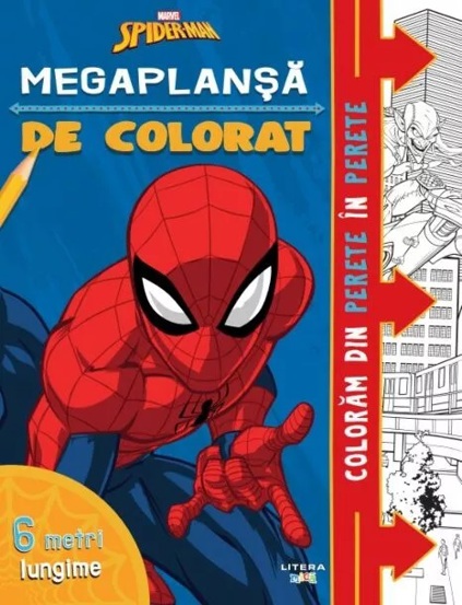 Marvel. Spider-Man. Megaplansa de colorat