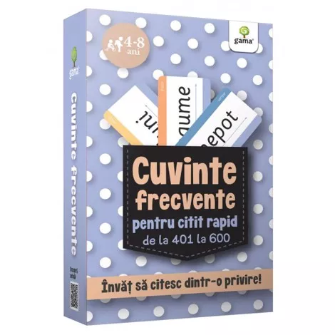 Cuvinte frecvente pentru citit rapid de la 401 la 600 (resigilat)