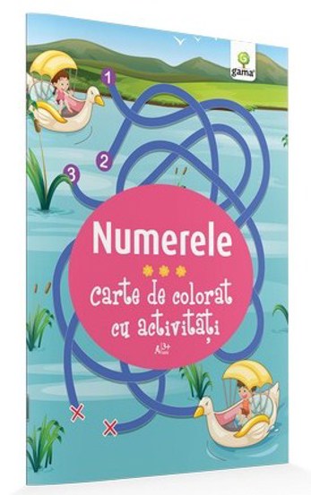 Numerele. Carte de colorat cu activitati