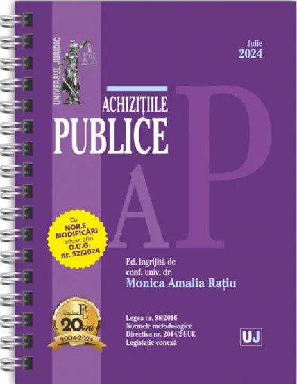 Achizitiile publice Act. Iulie 2024 Ed. Spiralata