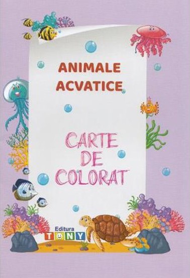 Vezi detalii pentru Animale acvatice. Carte de colorat