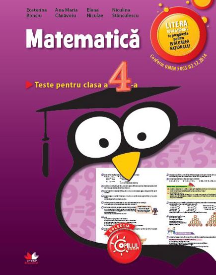 Vezi detalii pentru MATEMATICA. Teste pentru clasa a IV-a (Evaluare nationala)