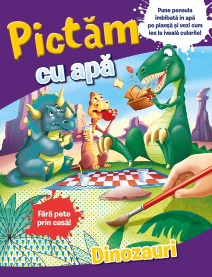 Vezi detalii pentru Pictam cu apa: Dinozauri