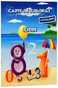 Carte de colorat cu abtibilduri. Cifre (resigilat)