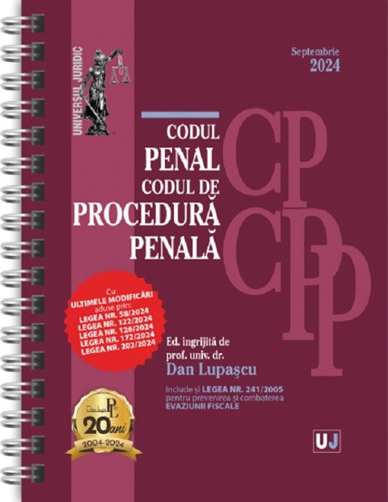 Vezi detalii pentru Codul penal si codul de procedura penala Septembrie 2024 Ed. spiralata