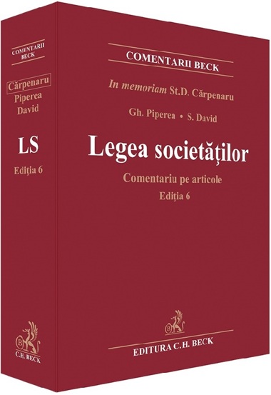 Vezi detalii pentru Legea societatilor. Comentariu pe articole Ed.6