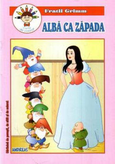 Alba ca Zapada - carticica de povesti de citit si de colorat (resigilat)