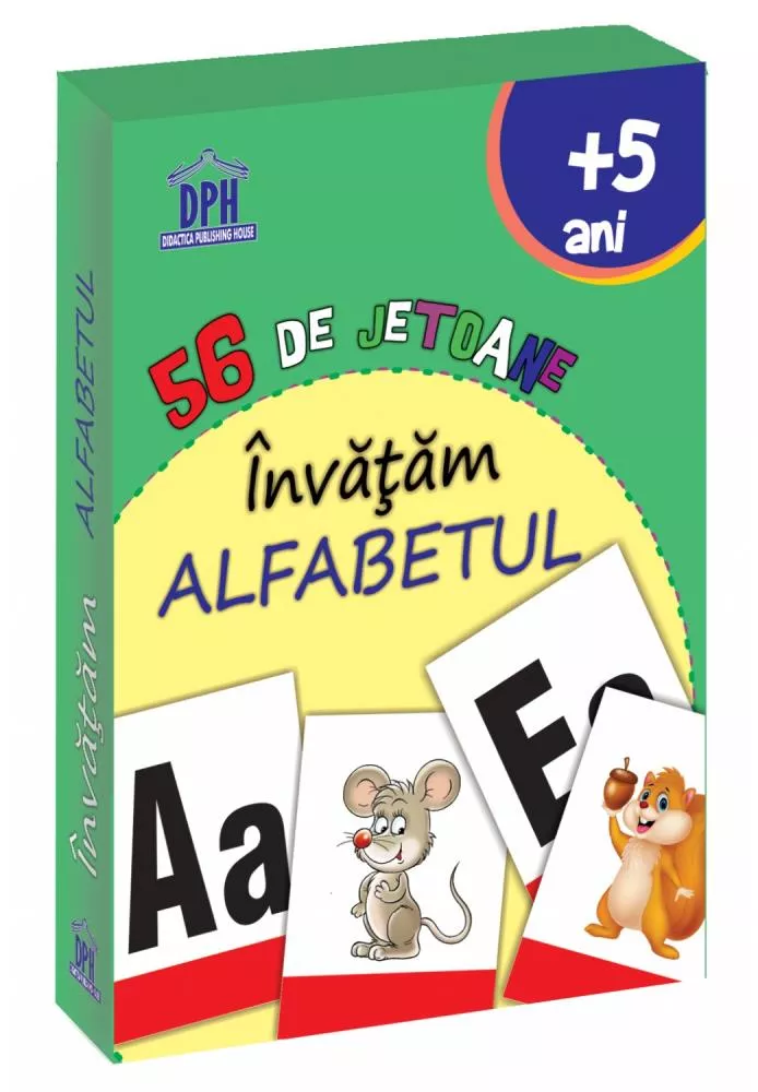 56 de Jetoane - Invatam - Alfabetul