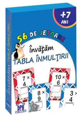 56 de Jetoane - Învățăm - Tabla înmulțirii
